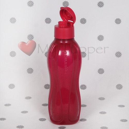 NEW Tupperware 1L Eco Drink Bottle with Flip Top Lid 1 Litre Gen I Pink Blue - Picture 10 of 12
