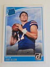 2018 Donruss Josh Allen Rated Rookie Card #304 Buffalo Bills RC QB. rookie card picture