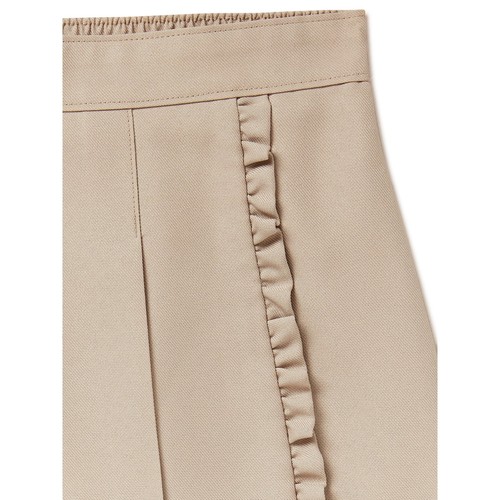 Wonder Nation Girls School Uniform Pleated Ruffle Scooter Skirt Warm Beige Sz12 - Picture 2 of 8