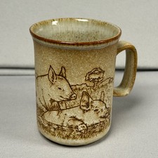 Dunoon Ceramics Mug Pigs Farm Scene Made in S...