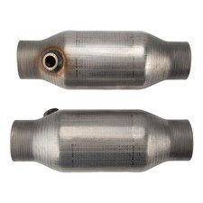 2pcs 410250 2.5 Universal Catalytic Converter High Flow Performance Racing Cat
