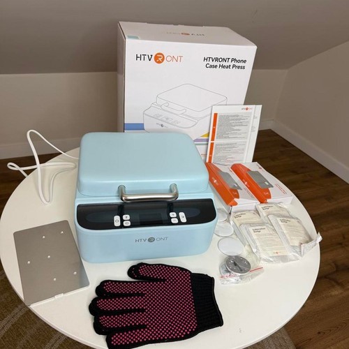 HTVRONT H17 3D Phone Case Heat Press Sublimation Machine Bundle Blue - Afbeelding 5 van 8