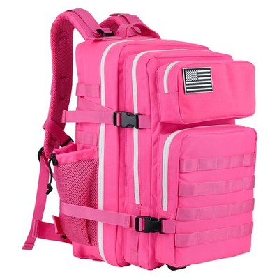 45L Rose Red Mountaineering Backpack Outdoor Backpack Hiking Backpack