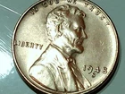 1948-S us copper penny - ms - red - 3.0 gr. -(error)WDDO-001 igwt-lib-date-shiny