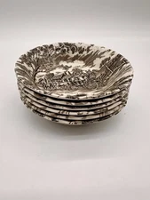 Set Of 6 "Royal Mail" Brown Staffordshire Ware Berry Bowls 5 3/8” Dia