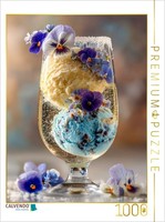 Calvendo Puzzle Ice Cream Meets Champagne | 1000 Pieces, Finished Size 25.2 × 18