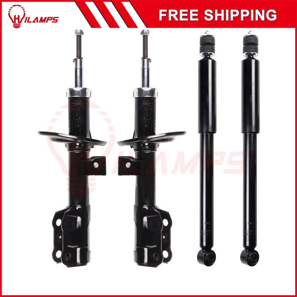 For Honda Fit 2007-2008 4-Door 1.5L Front Rear Left Right Struts Shocks