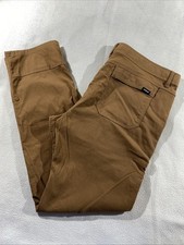 prAna Stretch Zion Pants Mens 38x31 Bronze Roll Up Belted Cargo Hiking GORP