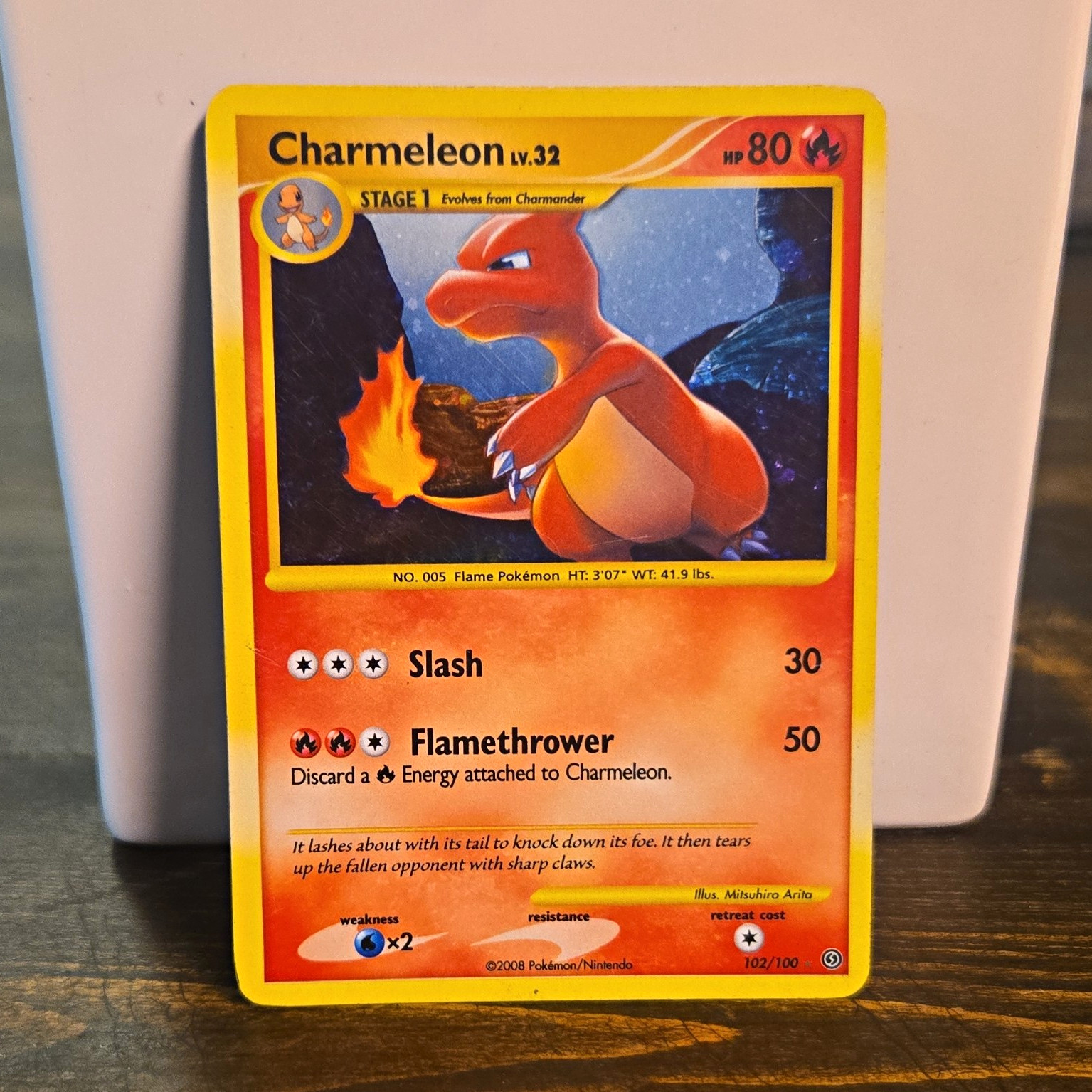 The Pokémon Company Pokémon TCG Charmeleon 102/100 Stormfront Holo SR EN 80HP