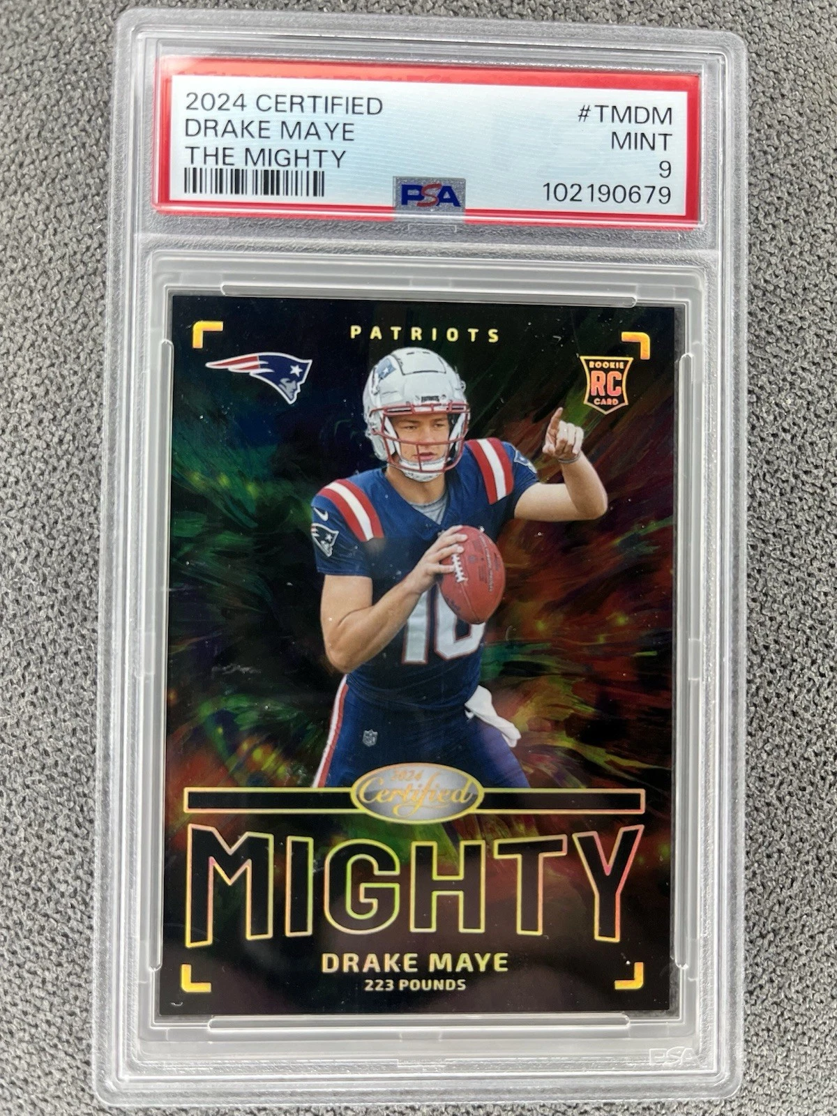 Drake Maye Panini Certified the Mighty #TMDM Base