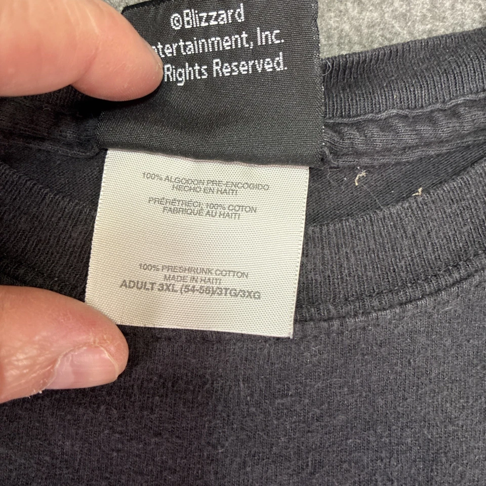 Camisa Blizzard World Of Warcraft para la Horda Hombre Camiseta Negra Talla 3XL MMORPG Foto 4 de 4