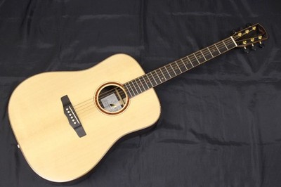 Acoustic Guitar Morris M-103 Dreadnought Solid American Spruce Top S/N 1207002