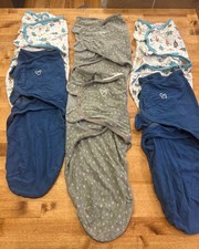 SwaddleMe Baby Swaddle Wraps Large 14-18 lb Cotton Set of 6 buckle opening