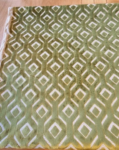 DESIGNERS GUILD CHAREAU VELVET UPHOLSTERY FABRIC IN FERN 440cm X 138cm
