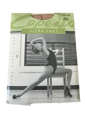 Capezio 1817 Women's Ultra Soft Tights Footless Tan Size S/M Small Medium New