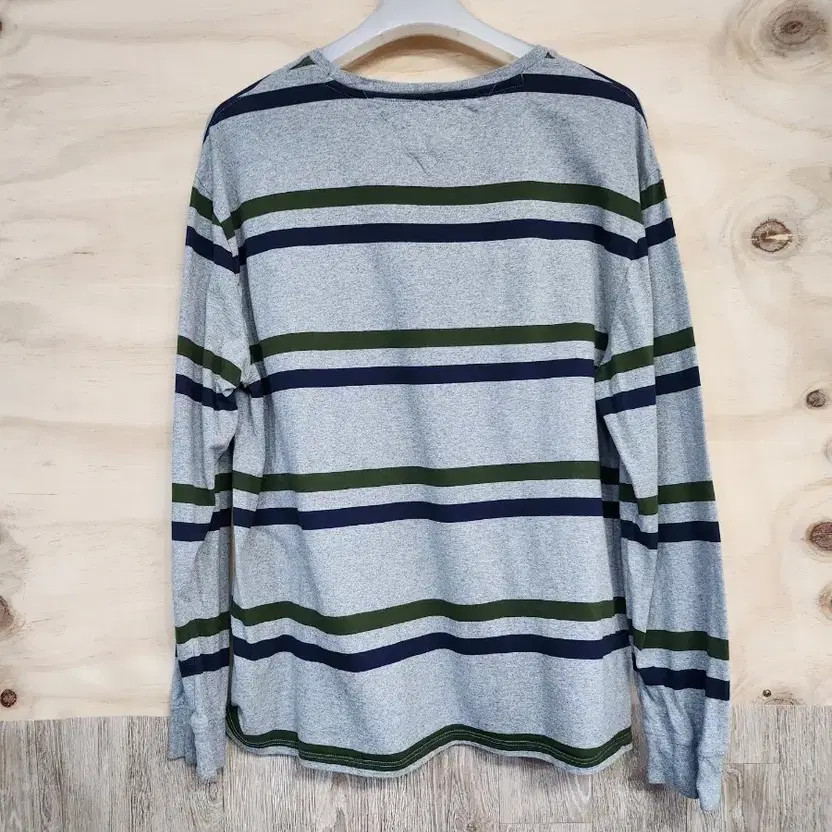 Tommy Hilfiger Gray Long Sleeve Stripe T-Shirt XL thumbnail 2