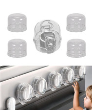 Stove Knob Safety Covers for Child 5-Pack Baby Proofing Kitchen Oven Knob Locks