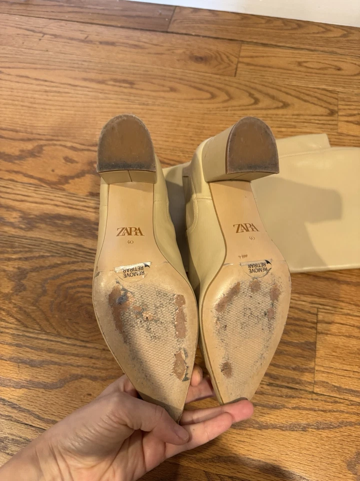 Botas de cuero Zara Foto 3 de 4