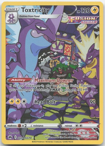 Toxtricity GG09/GG70 Holo Crown Zenith Galarian Gallery Pokemon NM