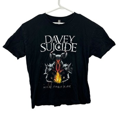 Davey Suicide Concert T-Shirt Blood Lust Death Tour 2017 Gothic Mens Sz L Black