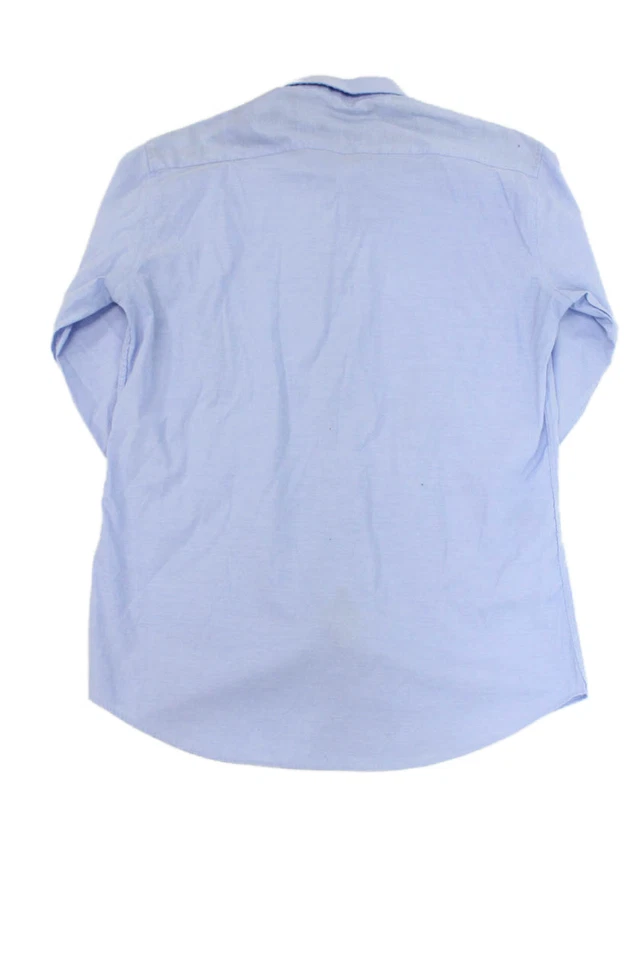 Camisa de vestir Burberry Brit para niños con botones azul algodón talla 16 Foto 2 de 4