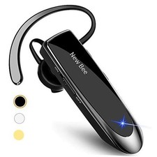 Bluetooth Earpiece V5.0 Wireless Handsfree Headset with Microphone 24 Black