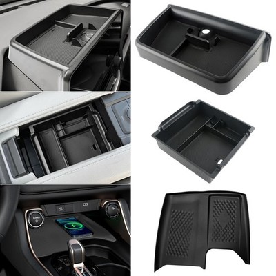 3Pcs Center Console Organizer for 2026 2025 2024 Toyota Grand Highlander Wireles