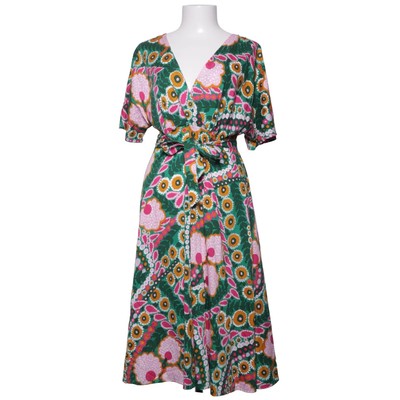 Weekend MaxMara, Kleid, Größe: S, Grün/Pink/Mehrfarbig, Baumwolle #LJs