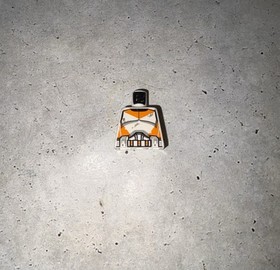 (B71) LEGO Star Wars 212th Clone Trooper Minifigure Torso Orange