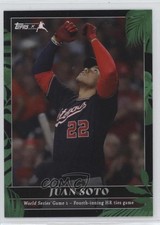 2022 Topps X Juan Soto Postseason Moments Green 6/75 Juan Soto #55 15kw