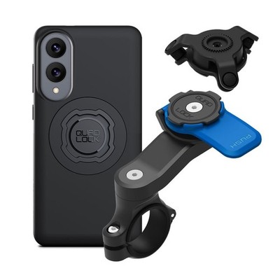 Quad Lock Motorcycle Handlebar Phone Mount Kit with Vibration Dampener and Galax