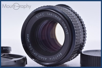 【EXC】 PENTAX SMC TAKUMAR 55mm F1.8 w/cap&Filter FromJapan #am3961