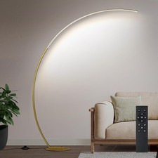 Dimmable LED Floor Lamp with 3 Color Temperatures, Ultra Bright 2000LM Gold A...
