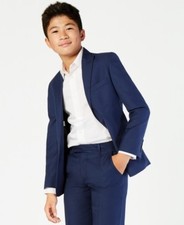 Calvin Klein Boys' Boys Infinite Stretch Blazer - Bright Blue - 14