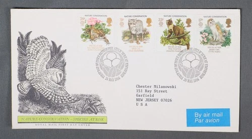 MayfairStamps Great Britain FDC 1986 Nature Conservation Species at Risk Combo F