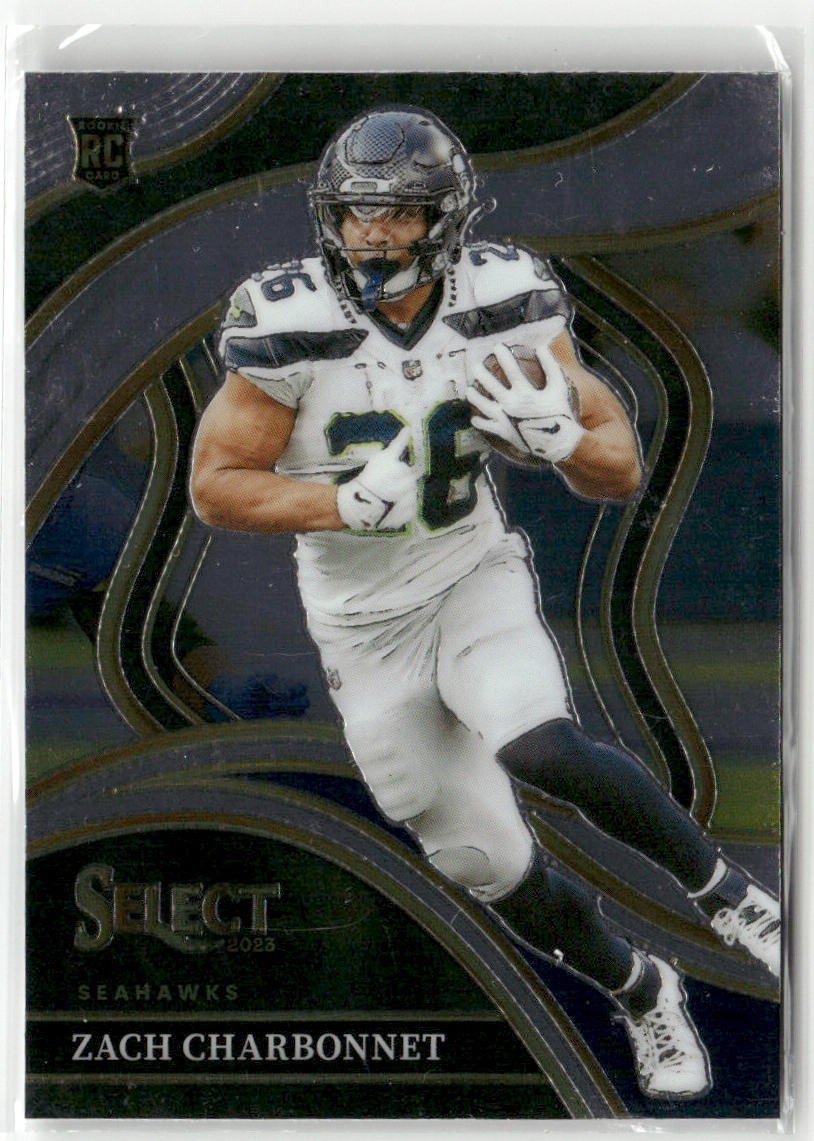 2023 Panini Select - Club Level Zach Charbonnet #202 (RC)