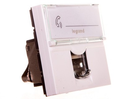 MOSAIC Single computer socket RJ45 cat.6a STP 2-mode white 076576