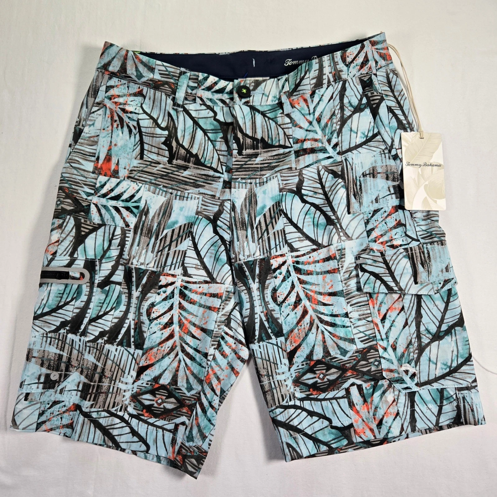 NWT Tommy Bahama IslandZone Shorts Tropic Maritime Floral Water Resistant 29x10