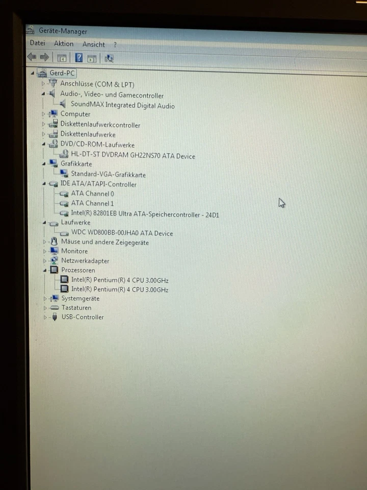 IBM ThinkCentre S50 Pentium 4 3.0Ghz Schwarz TFT 17“ Tastatur KB-7953 Retro PC - Bild 4 von 4