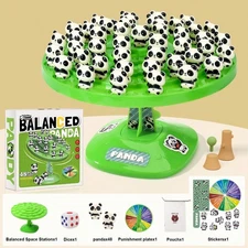 Balanced Panda Stacking Blocks Game, Educational Toy for Kids, Gift for Birthday