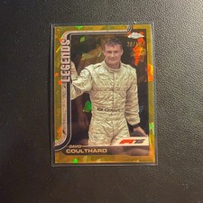 2025 Topps Chrome Sapphire F1 David Coulthard Gold Refractor Legends /50 #151