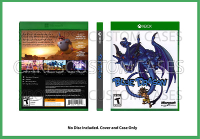 CUSTOM REPLACEMENT CASE NO DISC Blue Dragon XBOX SEE DESCRIPTION