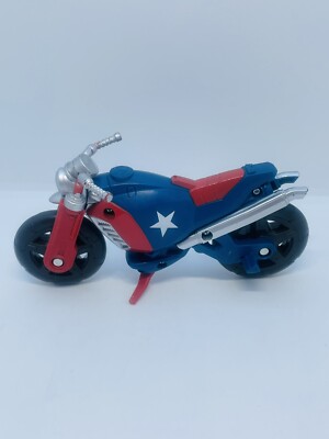 Captain America Cycle Motorcycle Blue & Red
