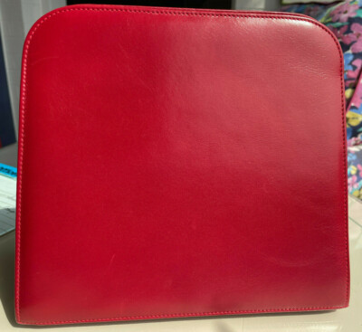 バッグ vintage made in italy feragamo bag SALVATORE FERRAGAMO VINTAGE GANCINI RED LEATHER SQUARE