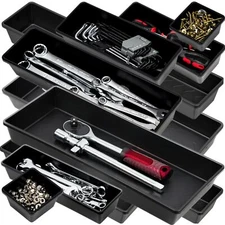 ONREVA Tool Box Organizer Tray Divider Set Extra Large Toolbox Trays Tool Box...