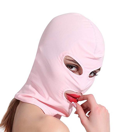 5 Farben Elastische Stoff Kapuze Maske 4 Stile Atmungsaktiv Kopfschmuck Fetisch Erwachsene - Bild 8 von 22