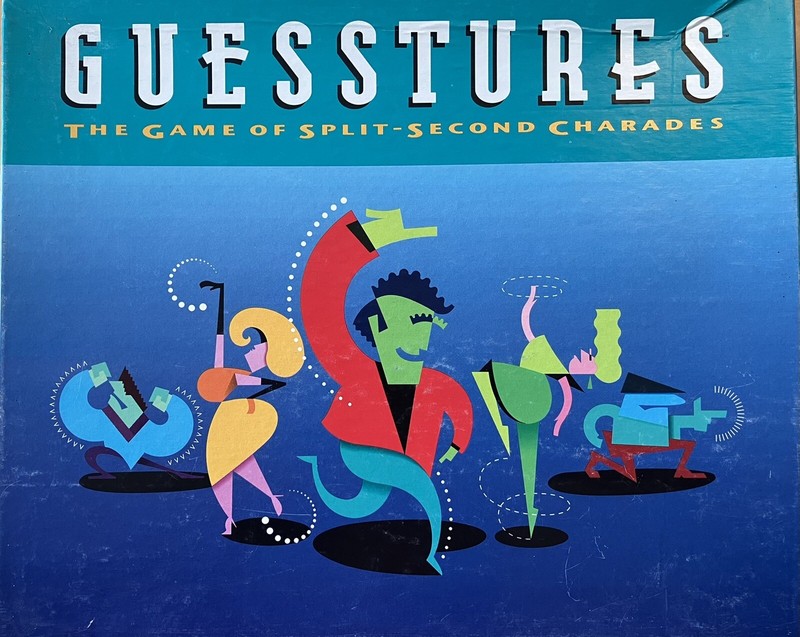GUESSTURES Game Milton Bradley 1990, Excellent Condition, 100% Complete, used