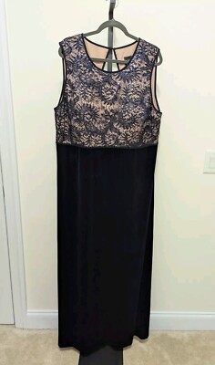 chinese dress ladies Nightway Long Plus Size Glitter Lace Dress 21547W