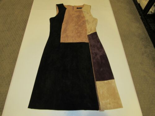 IVANKA TRUMP WOMENS MULTI-COLORED VELOUR SLEEVELESS DRESS SIZE 6 - Picture 1 of 4