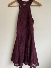 B. Smart Dress Size 9 Maroon Red Fit & Flare Strappy